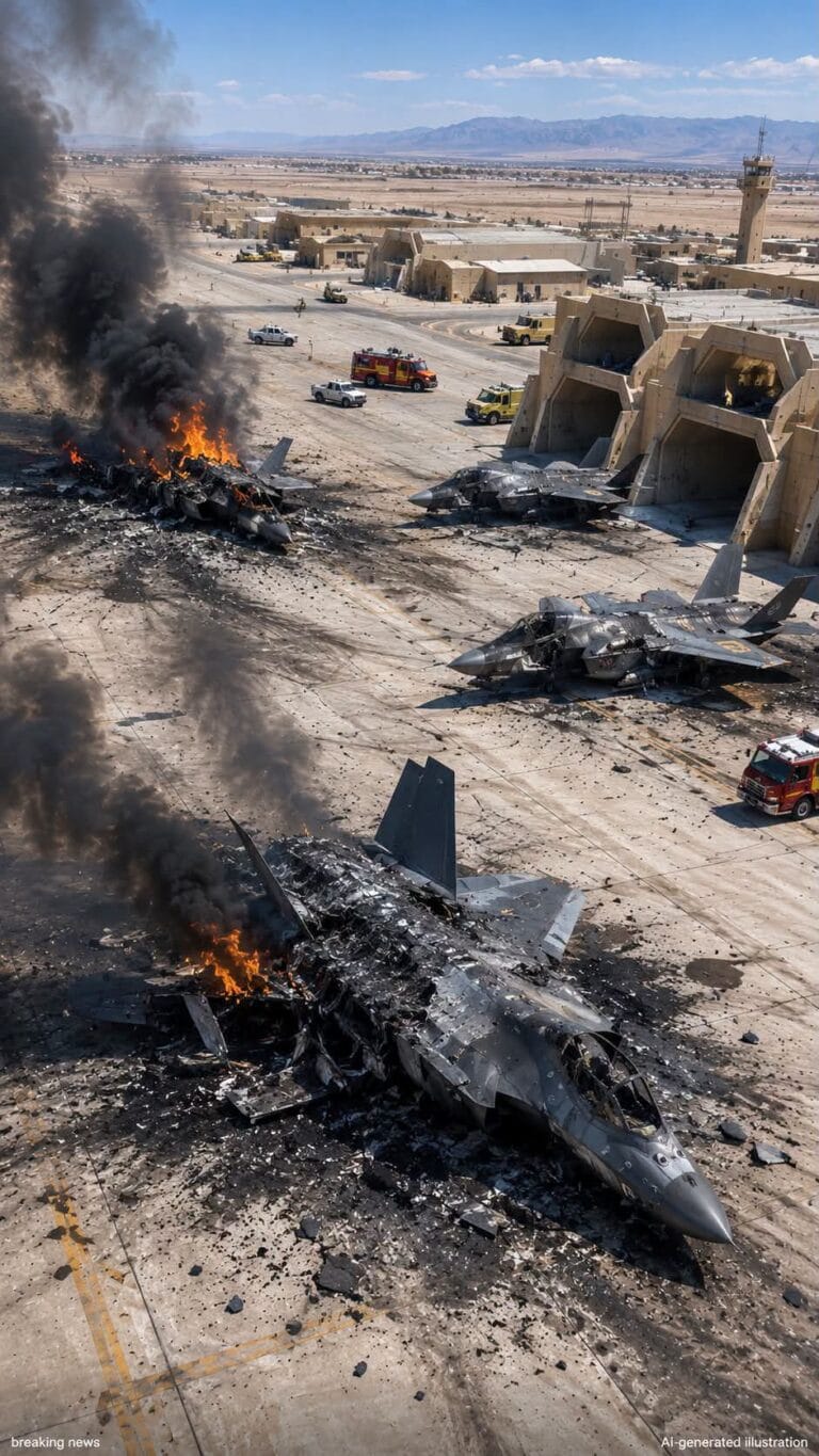 الحرس الثوري الإيراني يعلن تدمير 3 مقاتلات أف 35 وتدمير 3 أخرى في قاعدة عسكرية بالأردن
